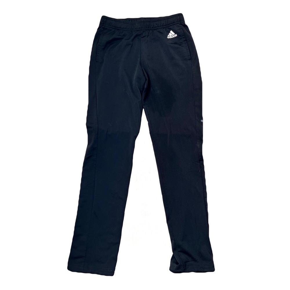 Adidas Black Logo Straight Leg Running Pants